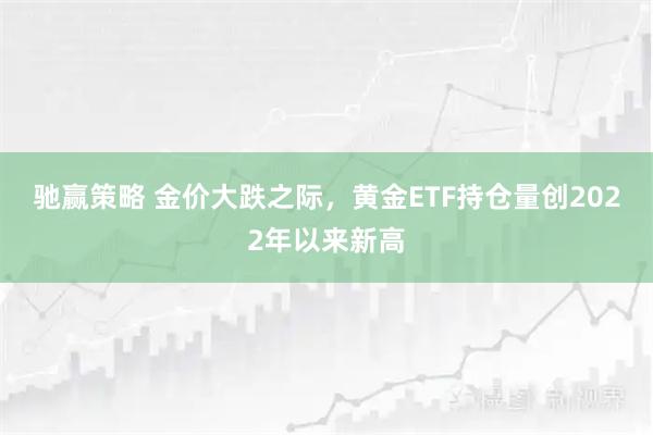 驰赢策略 金价大跌之际，黄金ETF持仓量创2022年以来新高